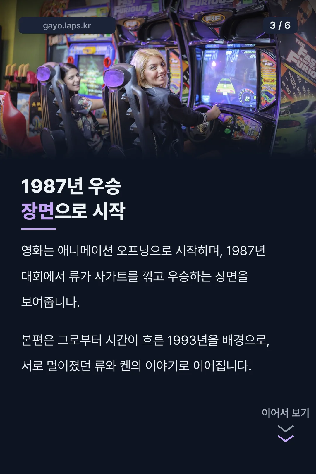 1987년 우승 오프닝 장면
