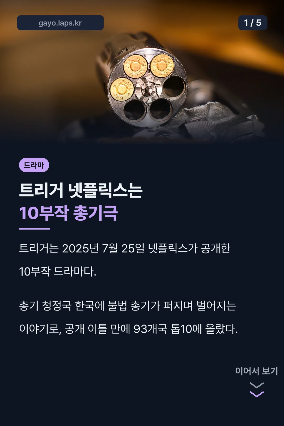 트리거 넷플릭스 소개