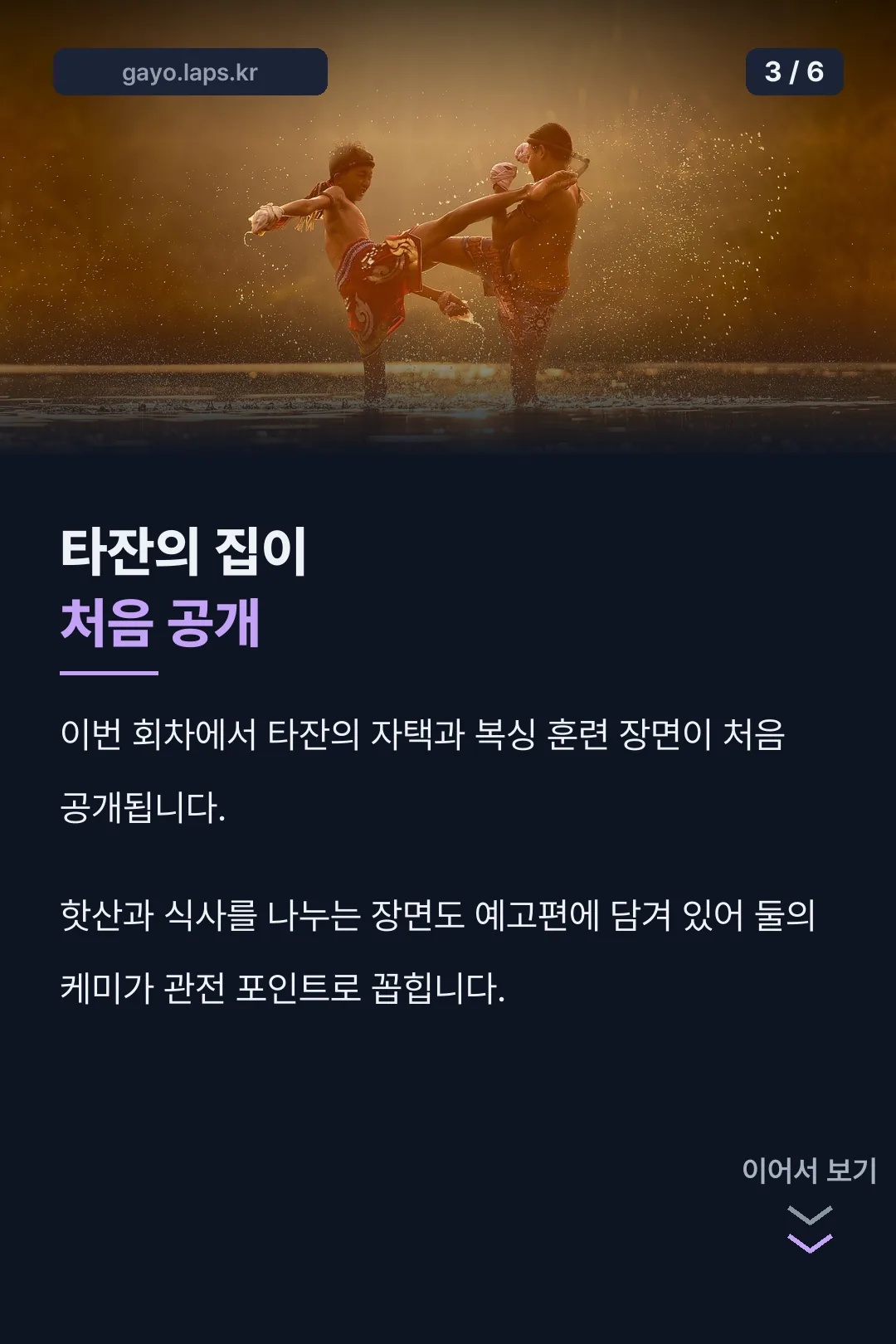 타잔 자택 공개